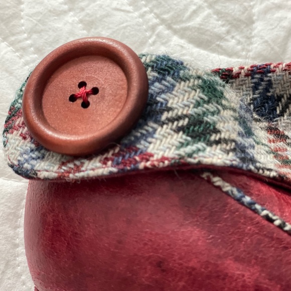 Red booties w/ tweed folded shaft - Picture 12 of 13